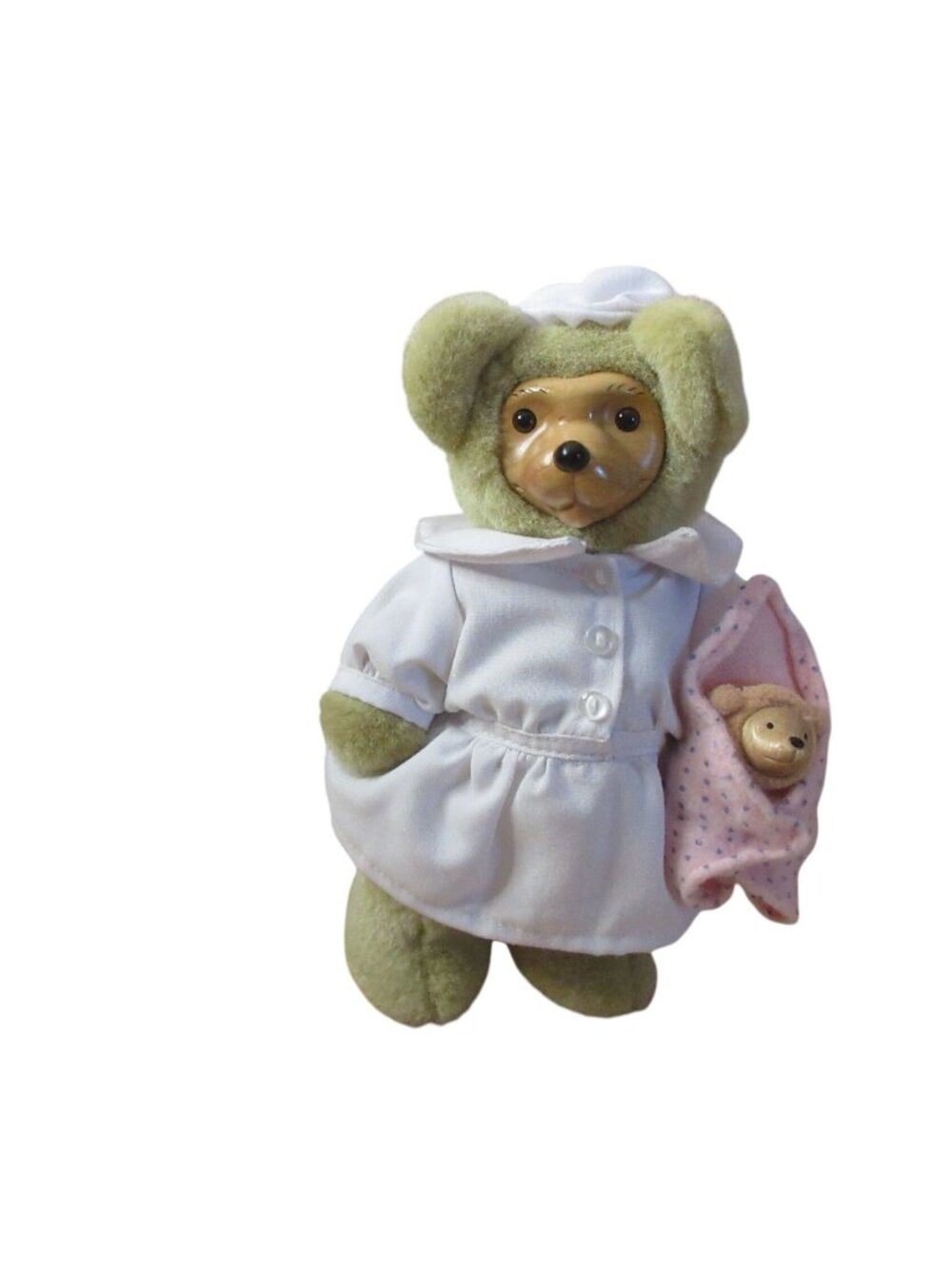 Raikes Bears Nena Nurse 9" Wood Face and Paws W/ Baby COA  444/5000